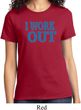 Ladies Fitness Shirt I Work Out Tee T-Shirt