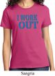Ladies Fitness Shirt I Work Out Tee T-Shirt