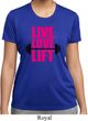 Ladies Fitness Shirt Live Love Lift Moisture Wicking Tee T-Shirt