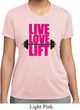Ladies Fitness Shirt Live Love Lift Moisture Wicking Tee T-Shirt