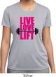 Ladies Fitness Shirt Live Love Lift Moisture Wicking Tee T-Shirt