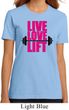 Ladies Fitness Shirt Live Love Lift Organic Tee T-Shirt