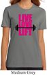 Ladies Fitness Shirt Live Love Lift Organic Tee T-Shirt