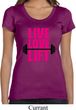 Ladies Fitness Shirt Live Love Lift Scoop Neck Tee T-Shirt
