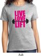 Ladies Fitness Shirt Live Love Lift Tee T-Shirt