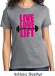 Ladies Fitness Shirt Live Love Lift Tee T-Shirt
