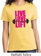 Ladies Fitness Shirt Live Love Lift Tee T-Shirt