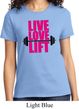 Ladies Fitness Shirt Live Love Lift Tee T-Shirt