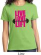 Ladies Fitness Shirt Live Love Lift Tee T-Shirt