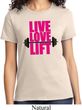 Ladies Fitness Shirt Live Love Lift Tee T-Shirt
