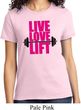 Ladies Fitness Shirt Live Love Lift Tee T-Shirt