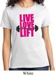 Ladies Fitness Shirt Live Love Lift Tee T-Shirt