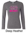 Ladies Fitness Shirt Look Like a Beauty Long Sleeve Tee T-Shirt