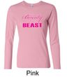 Ladies Fitness Shirt Look Like a Beauty Long Sleeve Tee T-Shirt