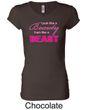 Ladies Fitness Shirt Look Like a Beauty Longer Length Tee T-Shirt