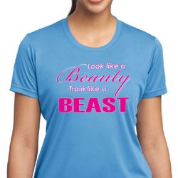 Ladies Fitness Shirt Look Like a Beauty Moisture Wicking Tee T-Shirt Ladies Fitness Shirt Look Like a Beauty Moisture Wicking Tee T-Shirt