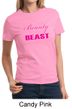 Ladies Fitness Shirt Look Like a Beauty Train Like a Beast Tee T-Shirt