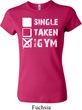 Ladies Fitness Shirt Single Taken At The Gym Crewneck Tee T-Shirt