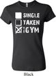 Ladies Fitness Shirt Single Taken At The Gym Crewneck Tee T-Shirt