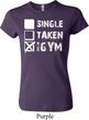 Ladies Fitness Shirt Single Taken At The Gym Crewneck Tee T-Shirt