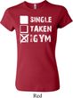 Ladies Fitness Shirt Single Taken At The Gym Crewneck Tee T-Shirt