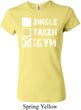 Ladies Fitness Shirt Single Taken At The Gym Crewneck Tee T-Shirt
