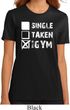 Ladies Fitness Shirt Single Taken At The Gym Organic Tee T-Shirt