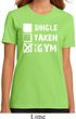 Ladies Fitness Shirt Single Taken At The Gym Organic Tee T-Shirt