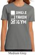 Ladies Fitness Shirt Single Taken At The Gym Organic Tee T-Shirt