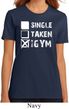 Ladies Fitness Shirt Single Taken At The Gym Organic Tee T-Shirt