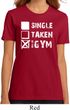 Ladies Fitness Shirt Single Taken At The Gym Organic Tee T-Shirt
