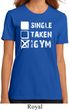 Ladies Fitness Shirt Single Taken At The Gym Organic Tee T-Shirt