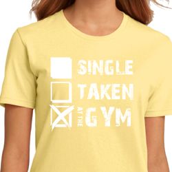 Ladies Fitness Shirt Single Taken At The Gym Organic Tee T-Shirt
