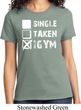 Ladies Fitness Shirt Single Taken At The Gym Tee T-Shirt
