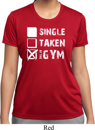 Ladies Fitness Shirt Single Taken Gym Moisture Wicking Tee T-Shirt