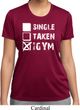 Ladies Fitness Shirt Single Taken Gym Moisture Wicking Tee T-Shirt