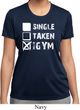 Ladies Fitness Shirt Single Taken Gym Moisture Wicking Tee T-Shirt