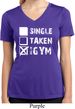 Ladies Fitness Shirt Single Taken Gym Moisture Wicking V-neck Tee