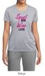 Ladies Fitness Shirt Squat Now Wine Later Moisture Wicking Tee T-Shirt