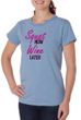 Ladies Fitness Shirt Squat Now Wine Later Organic Tee T-Shirt