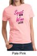 Ladies Fitness Shirt Squat Now Wine Later Tee T-Shirt