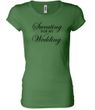 Ladies Fitness Shirt Sweating For My Wedding Longer Length Tee T-Shirt
