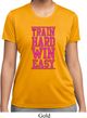 Ladies Fitness Shirt Train Hard Win Easy Moisture Wicking Tee T-Shirt