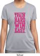 Ladies Fitness Shirt Train Hard Win Easy Moisture Wicking Tee T-Shirt