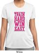 Ladies Fitness Shirt Train Hard Win Easy Moisture Wicking Tee T-Shirt
