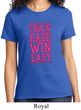Ladies Fitness Shirt Train Hard Win Easy Tee T-Shirt