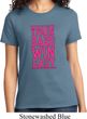 Ladies Fitness Shirt Train Hard Win Easy Tee T-Shirt