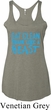 Ladies Fitness Tanktop Eat Clean Tri Blend Racerback Tank Top