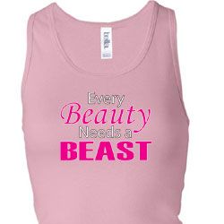 Ladies Fitness Tanktop Every Beauty Longer Length Racerback Tank Top