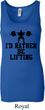 Ladies Fitness Tanktop I Rather Be Lifting Longer Length Tank Top